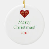 サンタ&トレインオーナメント セラミックオーナメント (裏面)