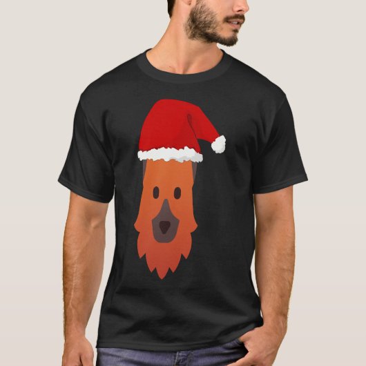 サンタ・ドイツ羊飼い Tシャツ (正面)