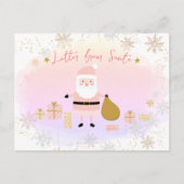 サンタ・ニース子供へリスト、サンタからの手紙 シーズンポストカード (正面)