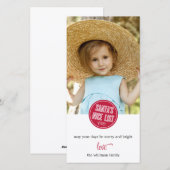 サンタ・ニース・リスト・ホリデー・フォト・カード シーズンカード (正面/裏面)