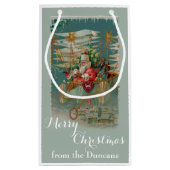 サンタ&ハズアメージング飛んでいるマシンカスタム抱き枕 スモールペーパーバッグ (裏面)