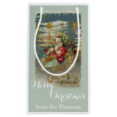 サンタ&ハズアメージング飛んでいるマシンカスタム抱き枕 スモールペーパーバッグ (正面)