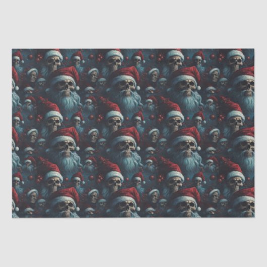 サンタ・ハッツのダークサンタスカルフェスティバルデクページ 薄葉紙 (正面)