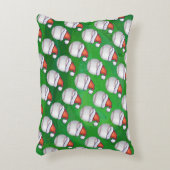 サンタ・ハットが赤い野球 アクセントクッション (正面(垂直))