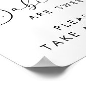 サンタ・ハットが赤ちゃん用のシャワーを浴びる ポスター (角)