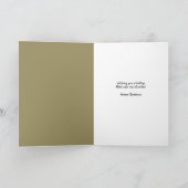 サンタ・ハットで猫にメリークリスマス シーズンカード (内部)