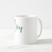 サンタ・ハットで緑の喜び コーヒーマグカップ (正面右)