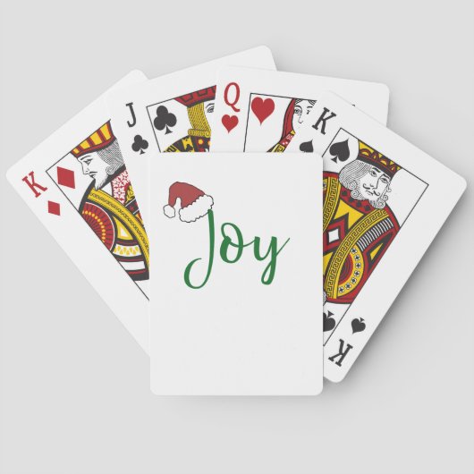 サンタ・ハットで緑の喜び トランプ (裏面)