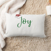 サンタ・ハットで緑の喜び ランバークッション (ブランケット)