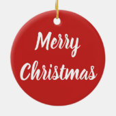 サンタ・ハットで轟音を鳴らすタイガー セラミックオーナメント (裏面)