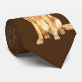 サンタ・ハットとゴールデンレトリバーのクリスマスネクタイ ネクタイ (ロール)