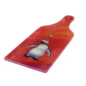 サンタ・ハットにペンギン カッティングボード (角)