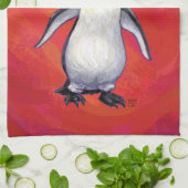 サンタ・ハットにペンギン キッチンタオル (折り畳み)