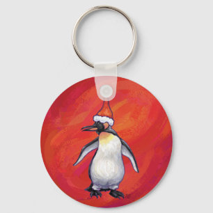 サンタ・ハットにペンギン キーホルダー