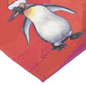 サンタ・ハットにペンギン ショートテーブルランナー (コーナー)