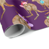 サンタ・ハットのカンガルー ラッピングペーパー (ロールコーナー)