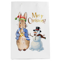 サンタ・ハットを使ったウサギのピーター