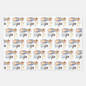 サンタ・ハットを使ったウサギのピーター ラッピングペーパーシート (正面3)