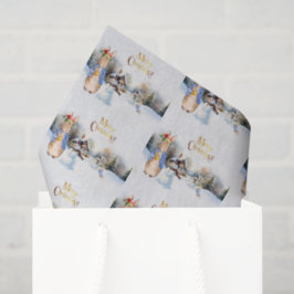 サンタ・ハットを使ったウサギのピーター 薄葉紙