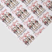 サンタ・ハット素朴の納車牛のクリスマス 薄葉紙 (詳細)