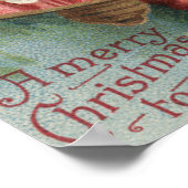 サンタ・ハット・イン・ベルの女の子 ポスター (角)