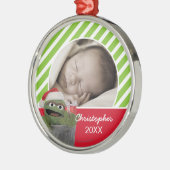 『サンタ・ハット・オスカー・ザ・グルーフ』 |名前の追加 メタルオーナメント (左)