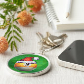 サンタ・ハット・オン・グリーンの9球 キーホルダー (側面)