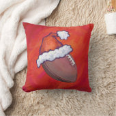 サンタ・ハット・オン・レッドのサッカー クッション (ブランケット)