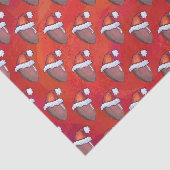 サンタ・ハット・オン・レッドのサッカー 薄葉紙 (詳細)