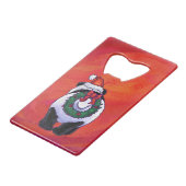 サンタ・ハット・オン・レッドのパンダ クレジットカード栓抜き (裏面アングル)