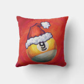 サンタ・ハット・オン・レッドの9球 クッション (裏面)