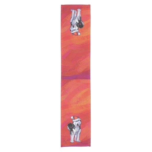 サンタ・ハット・オン・レッド ショートテーブルランナー (正面)