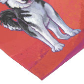 サンタ・ハット・オン・レッド ショートテーブルランナー (コーナー)