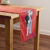 サンタ・ハット・オン・レッド ショートテーブルランナー (インサイチュ)