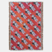 サンタ・ハット・オン・レッド スローブランケット (正面縦)