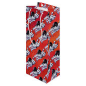 サンタ・ハット・オン・レッド ワインギフトバッグ (裏面アングル)