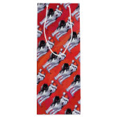 サンタ・ハット・オン・レッド ワインギフトバッグ (裏面)