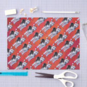 サンタ・ハット・オン・レッド 薄葉紙 (クラフト)