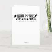 サンタ・ハット・クリスマスにラサ・アッソ・ドッグ カード (裏面)