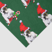 サンタ・ハット・クリスマスのブルドッグ 薄葉紙 (詳細)