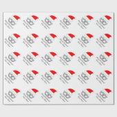 サンタ・ハット・クリスマスを使った仮装パーティー・マスク ラッピングペーパー (フラット)