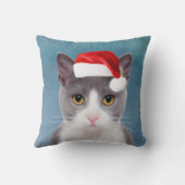 サンタ・ハット・クリスマスポートレート クッション (裏面)