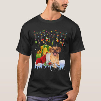 サンタ・ハット・クリスマスライトクリスマスパジャマ Tシャツ