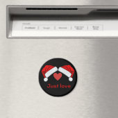 サンタ・ハット・ジャスト・ラブ マグネット (インサイチュ (食洗機))