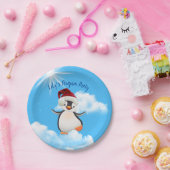 サンタ・ハット・ペンギン ペーパープレート (パーティー)