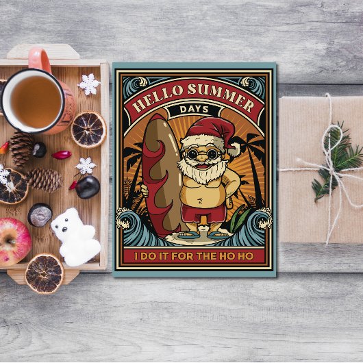 サンタ・ハローサマー日ホーホーのために私はそれをする カード