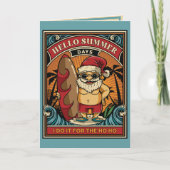 サンタ・ハローサマー日ホーホーのために私はそれをする シーズンカード (正面)