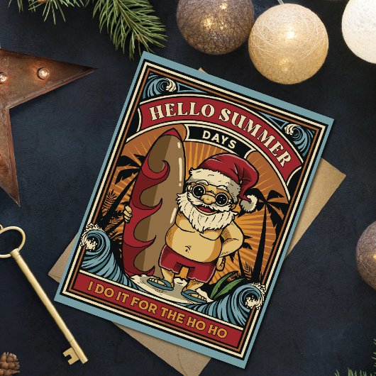 サンタ・ハローサマー日ホーホーのために私はそれをする シーズンカード