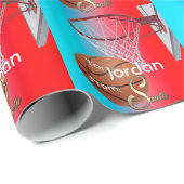 サンタ・バスケットボールから ラッピングペーパー (ロールコーナー)