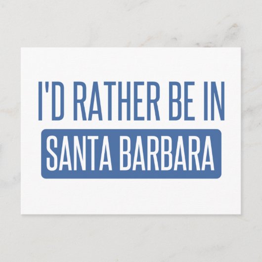 サンタ・バーバラに行きたいな ポストカード (正面)